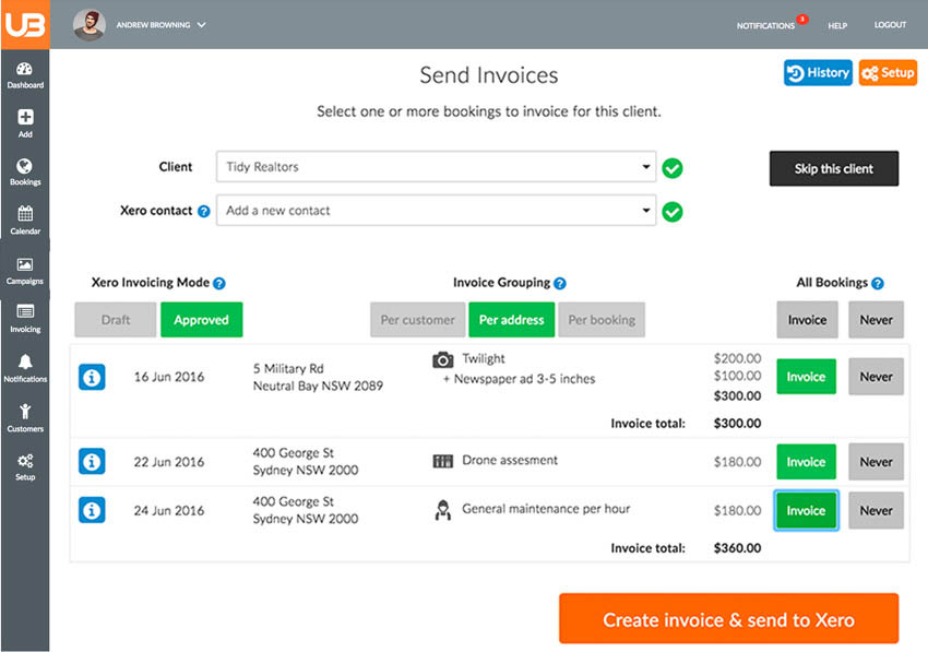 xero invoicing apps